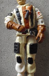 1980s GI Joe Action Figure in White 3 7/8"