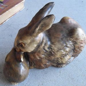 Vintage Goebel Mother Rabbit with Bunny Figurine TM5