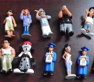 Lot of 13 Homies Figurines and Dogs