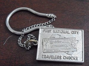 Vintage Metal Citicorp Keychain