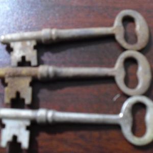 Lot of 3 Antique Furniture Keys