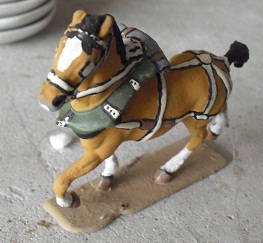 Vintage Lead Toy Soldier Horse Nicely Painted