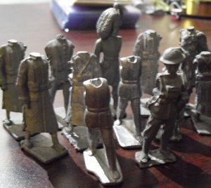 Lot of 12 Vintage Lead Soldiers with Needs