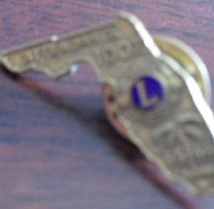 1965-66 Lions Club Florida Attendance Pin