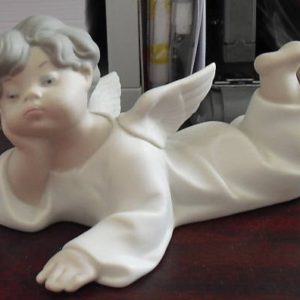 Vintage Lladro Angel Boy with Wings Figurine MINT