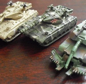 Lot of 3 Micro Machines Army Tank Vehicles