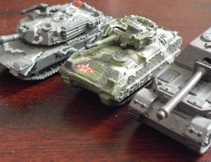 Lot of 3 Micro Machines Army Tanks