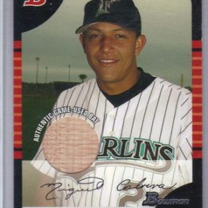 2005 Bowman Miguel Cabrera Bat Card