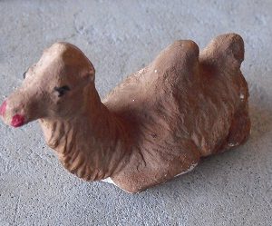 Vintage Ceramic Sitting Camel Nativity Figurine