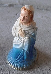 Vintage Ceramic Virgin Mary Nativity Figurine