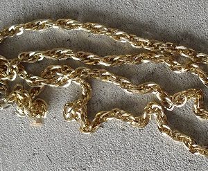 Vintage Sarah Coventry Gold Rope Necklace