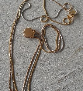 Vintage Sarah Coventry Gold Silver Triple Necklace