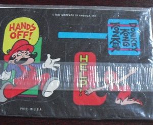 1982 Nintendo Donkey Kong Sticker MIP