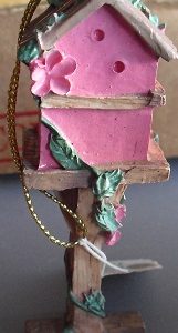 Resin Fortunoff Birdhouse Ornament