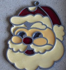 Handmade Santa Claus Head Ornament