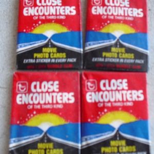 Lot of 4 Packs of 1978 Topps Close Encounters Trading Cards