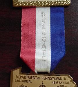 1966 PA American Legion Delegate Badge Pinback