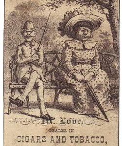 1880s Victorian Trade Card M Love Cigars