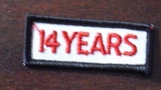 Embroidered Unifrom Patch - 14 Years