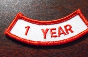 Embroidered Shoulder Patch - 1 Year