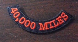 Embroidered Shoulder Patch - 40,000 Miles