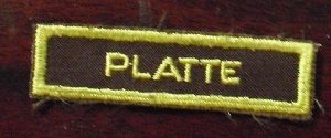 Uniform Shoulder Patch - Platte