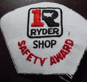 Embroidered Patch - Ryder Shop Safety Award