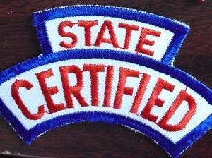 Uniform Shoulder Patch - State Certified