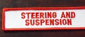 Embroidered Uniform Patch - Steering and Suspension