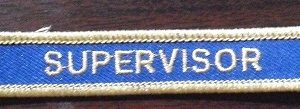 Uniform Chest Patch - Supervisor