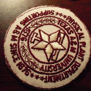 Embroidered Patch - Texas A&M Physical Plant Dept