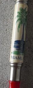 Vintage Plastic Shell Miami Florida Pencil