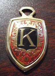 Cool Vintage Metal K Monogram Pendant