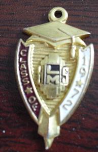 Gold Class of 1972 LM High School Pendant