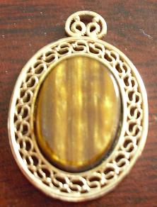 Beautiful Gold Plated Pendant with Stone