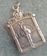 Vintage Silverplate Lehigh University Intramural Pendant