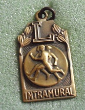 Vintage Brass Lehigh University Intramural Pendant