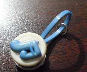 Vintage Plastic Headset Pendant