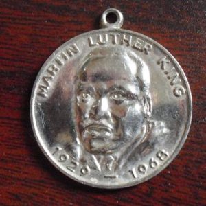 Vintage Aluminum Martin Luther King Pendant