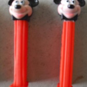 Lot of 2 Vintage Pez Dispensers Mickey Mouse