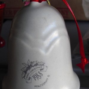 1988 Pfaltzgraff Porcelain Christmas Ringing Bell