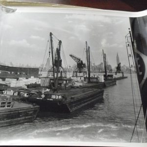 1950 Erie Railroad 8x10 Photograph of Erie Barge