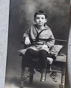 Early 1900s Photo Postcard of Little Boy