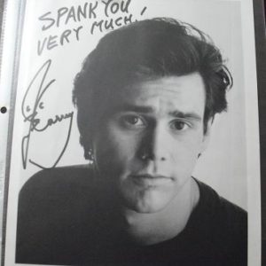 Early Jim Carrey Fan Club 8x10 Photograph