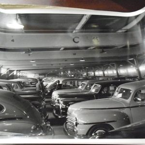 1950 Dated Erie Railroad 8x10 Photograph Cars in Warehouse