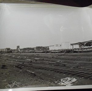 1949 Dated US Army Train Cars 8x10 Photograph