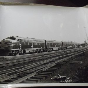 1949 Dated US Army 8x10 Photograph Erie Locomotive on Tracks