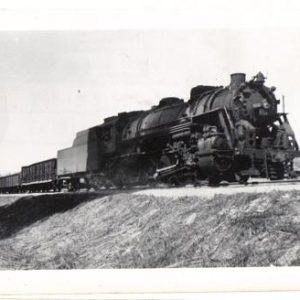 1937 Train Photograph 634 Locomotive and Cars