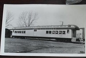 Old Black and White Photograph Postcard L&N Diner Car