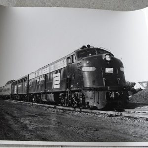 Vintage 8x10 Photograph Penn Central Locomotive